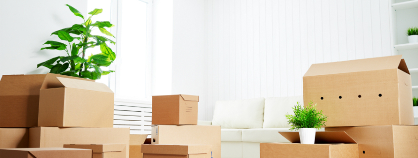 Photo of boxes for moving in Greensboro NC