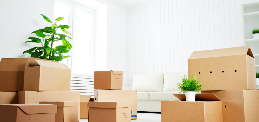 Photo of boxes for moving in Greensboro NC